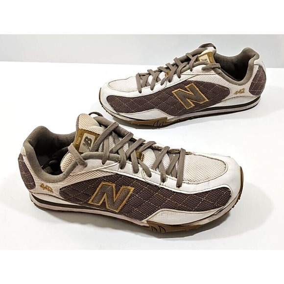 New Balance Womens 442 CW442UG White Brown Running Shoes Sneakers Size 8 1/2 B - Picture 9 of 14